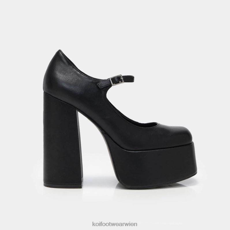 Ferse | Koi Footwear Dunkelblühende Plateau-Absätze B6R0445 Schwarz Frauen