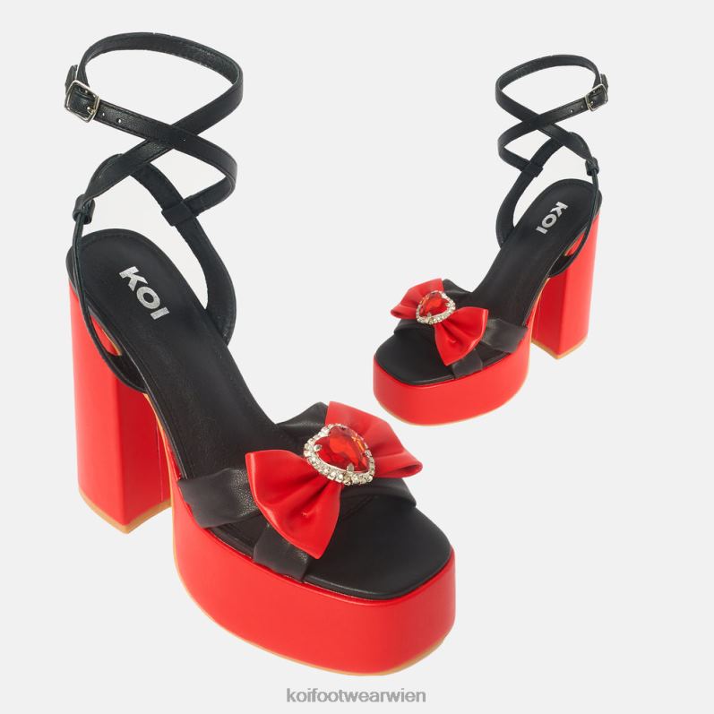 Ferse | Koi Footwear Hingebungsvolle Prinzessinnen-Plateau-Absätze B6R0439 Schwarz Frauen