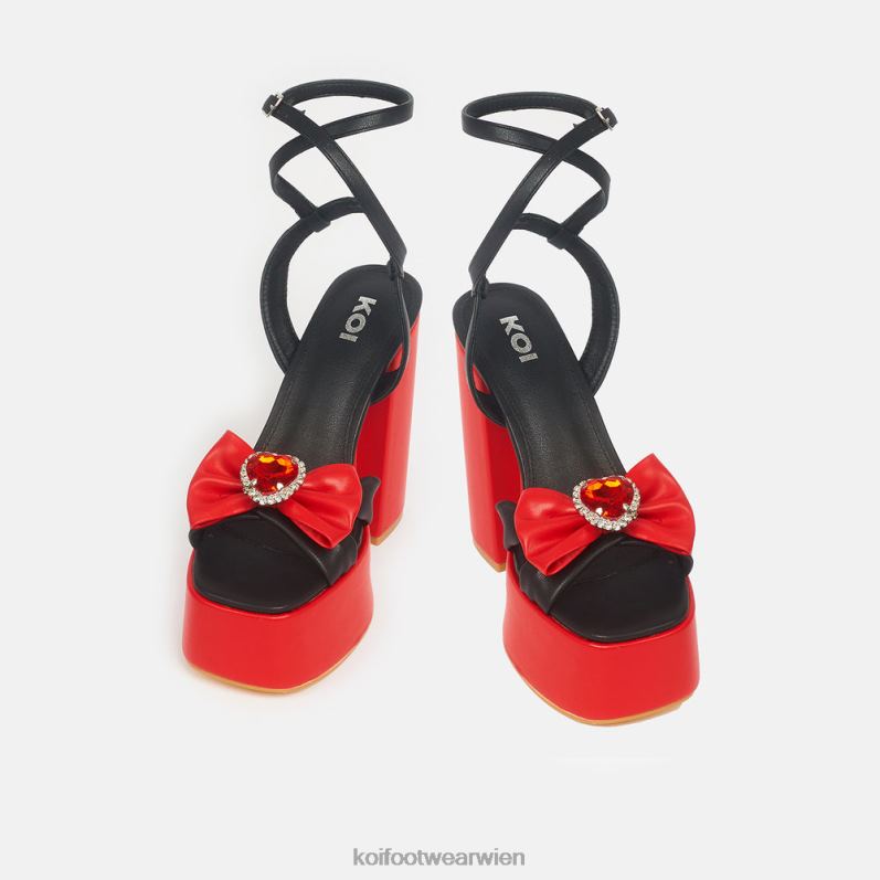 Ferse | Koi Footwear Hingebungsvolle Prinzessinnen-Plateau-Absätze B6R0439 Schwarz Frauen