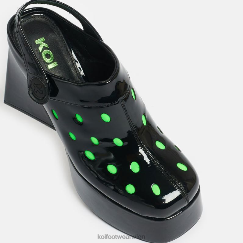 Ferse | Koi Footwear Neon-Alien-Absätze mit galaktischem Boom B6R0438 Schwarz Frauen