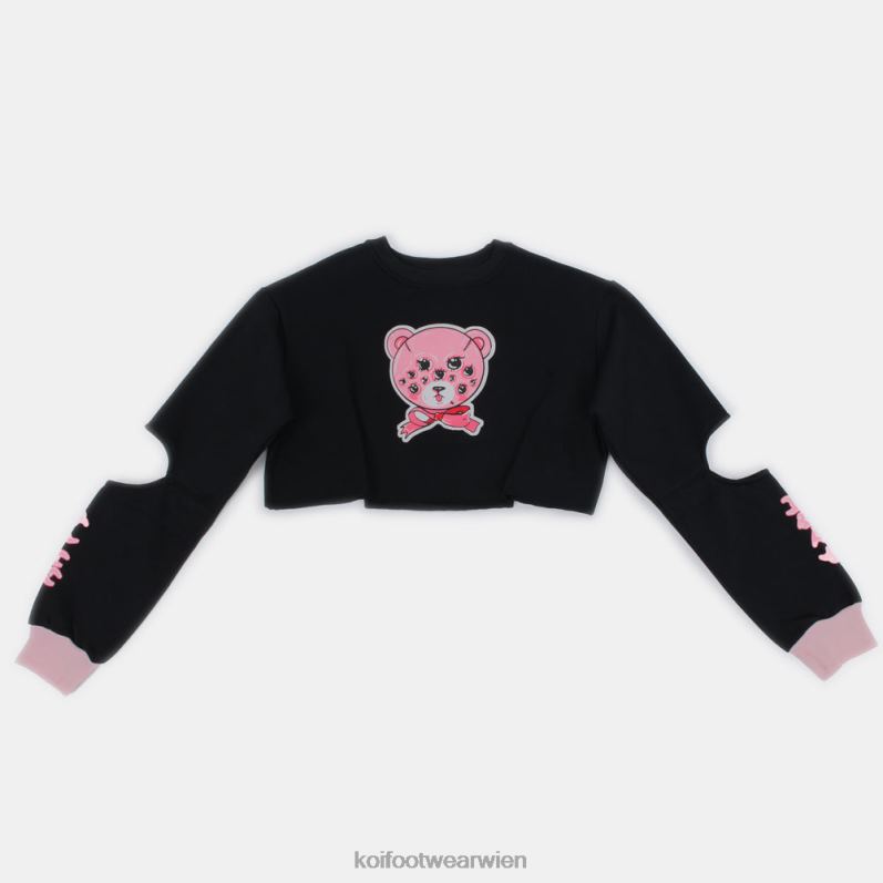 Kleidung Koi Footwear Yami-Crop-Top B6R04156 Schwarz Frauen