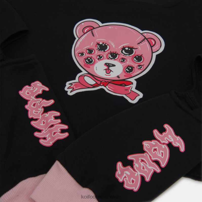 Kleidung Koi Footwear Yami-Crop-Top B6R04156 Schwarz Frauen