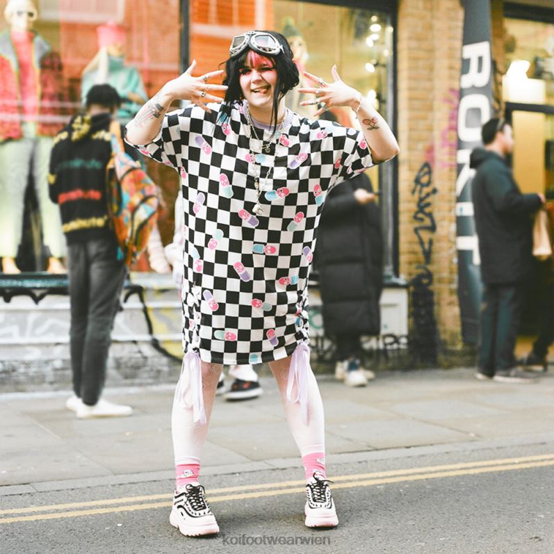 Kleidung Koi Footwear Yami-T-Shirt-Kleid B6R04162 multi Frauen