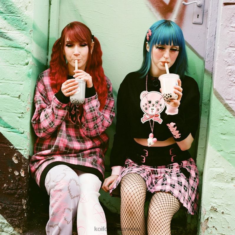 Kleidung Koi Footwear Yami übergroßes Sweatshirt B6R04161 Rosa Frauen