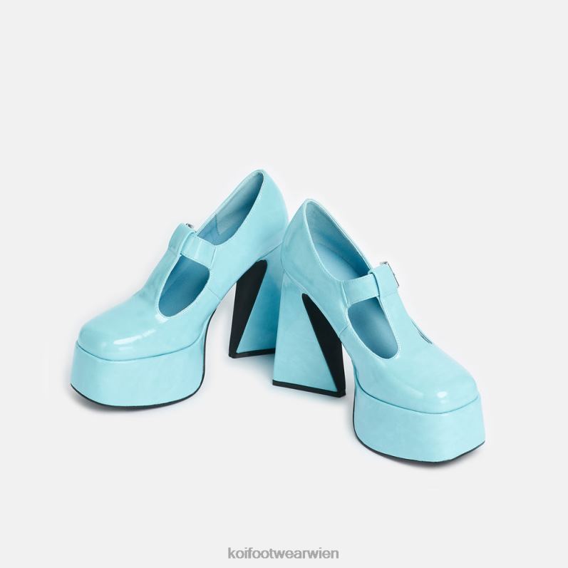 Mary-Jane-Schuh | Koi Footwear Bubblegum Burst High Heels Mary Janes B6R048 Blau Frauen