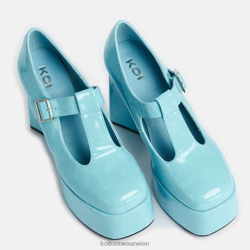 Mary-Jane-Schuh | Koi Footwear Bubblegum Burst High Heels Mary Janes B6R048 Blau Frauen