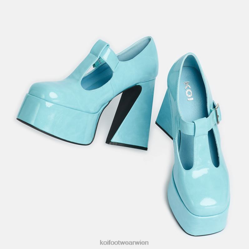 Mary-Jane-Schuh | Koi Footwear Bubblegum Burst High Heels Mary Janes B6R048 Blau Frauen