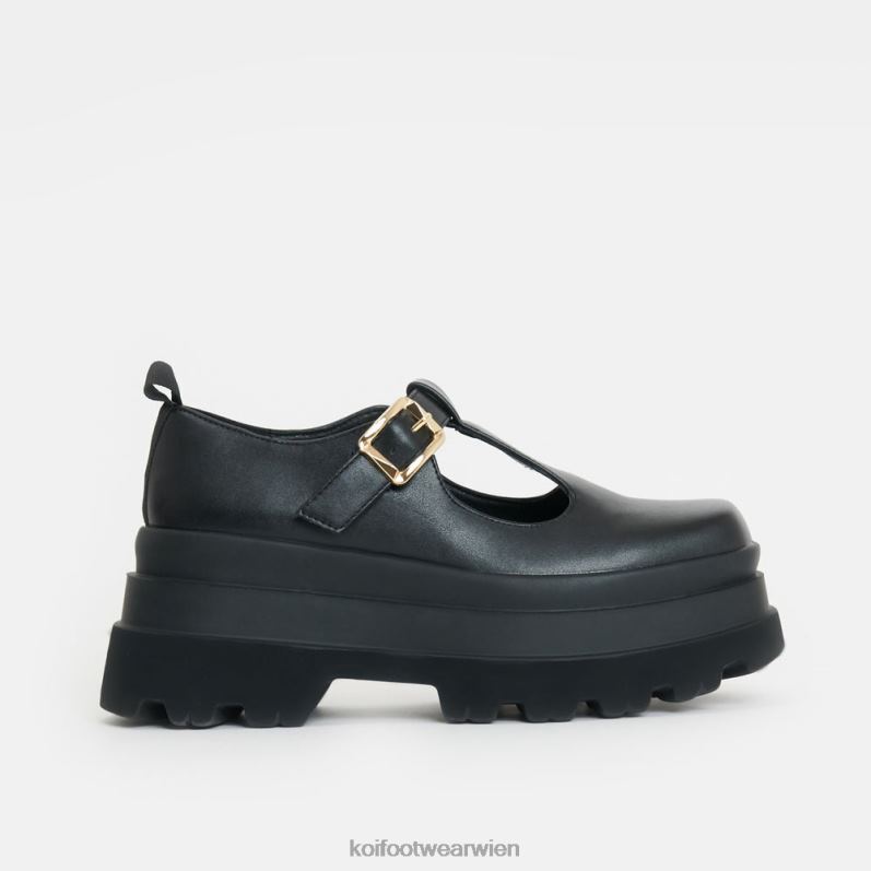 Mary-Jane-Schuh | Koi Footwear Silent Amity Trident Plattform Mary Janes B6R0415 Schwarz Frauen