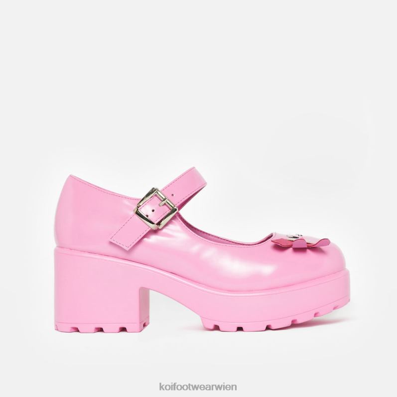 Mary-Jane-Schuh | Koi Footwear Tira Mary Janes Aztec Axolotl Edition B6R0423 Rosa Frauen