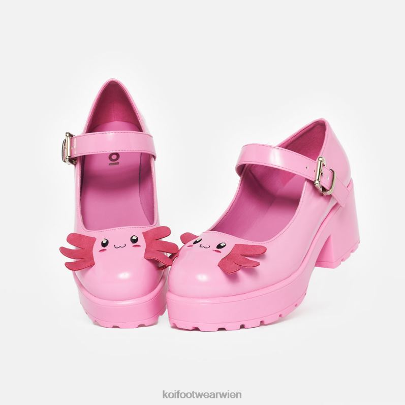 Mary-Jane-Schuh | Koi Footwear Tira Mary Janes Aztec Axolotl Edition B6R0423 Rosa Frauen
