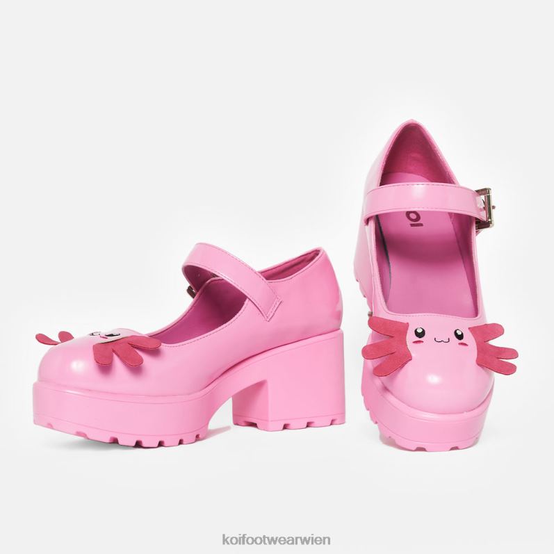 Mary-Jane-Schuh | Koi Footwear Tira Mary Janes Aztec Axolotl Edition B6R0423 Rosa Frauen