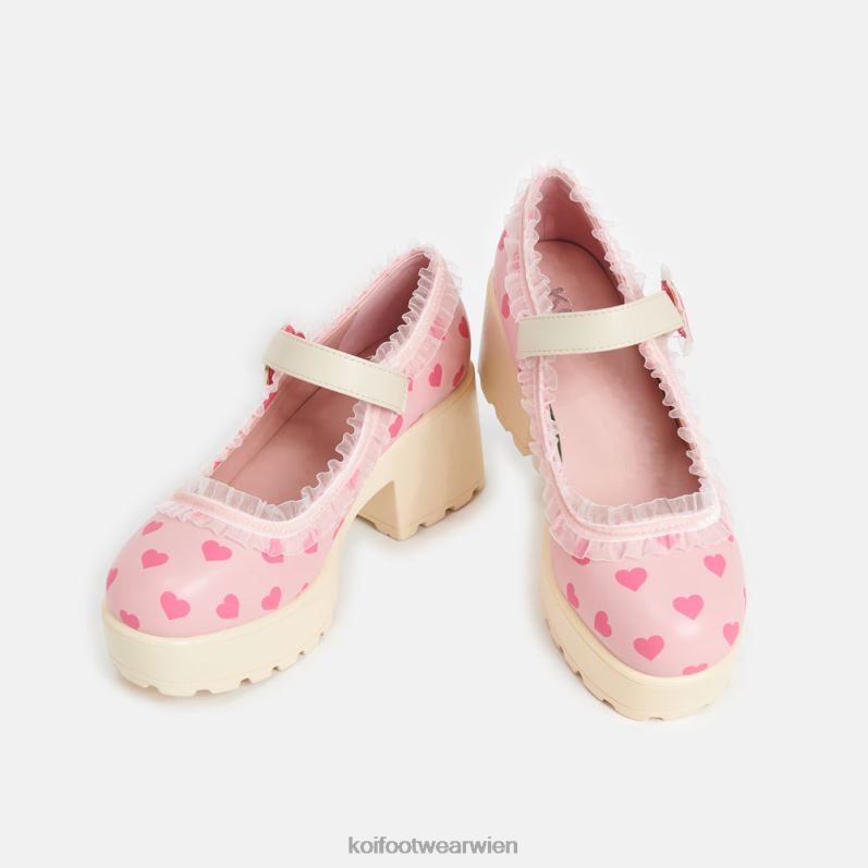 Mary-Jane-Schuh | Koi Footwear Tira Mary Janes Melanie Sweetheart Edition B6R0421 Beige Frauen