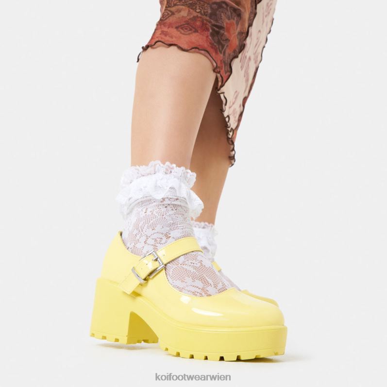 Mary-Jane-Schuh | Koi Footwear Tira Mary Janes Sunshine Edition B6R0411 Gelb Frauen