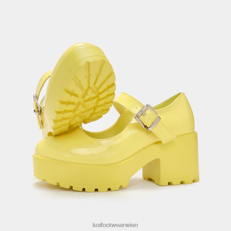 Mary-Jane-Schuh | Koi Footwear Tira Mary Janes Sunshine Edition B6R0411 Gelb Frauen
