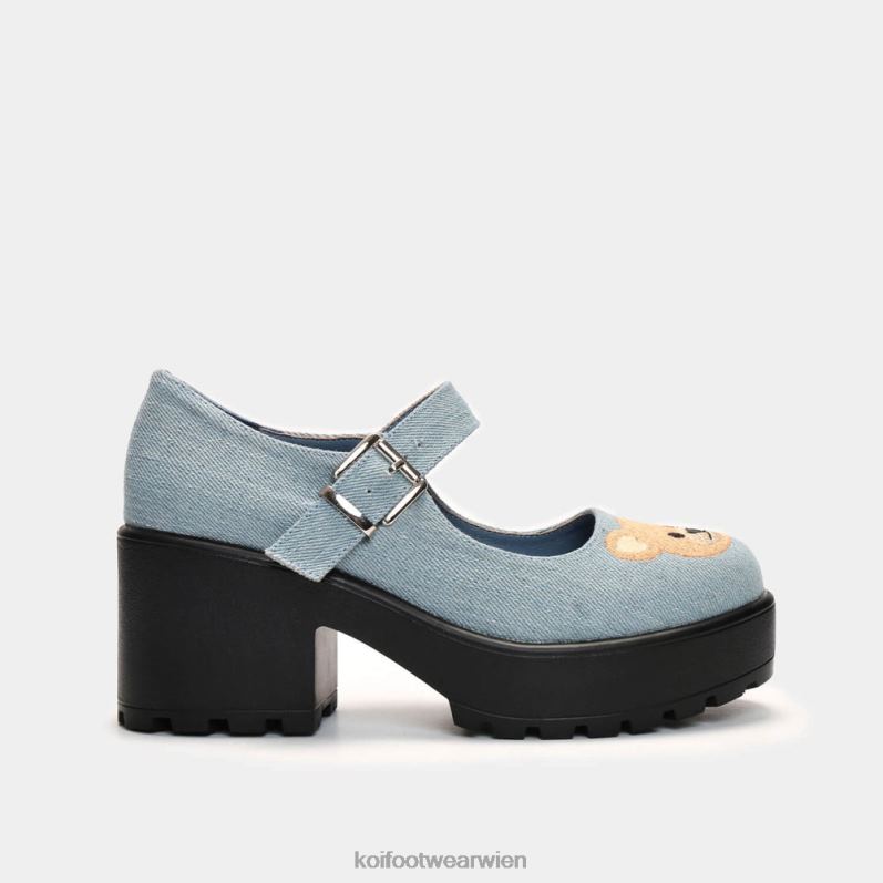 Mary-Jane-Schuh | Koi Footwear Tira Mary Janes Yogi Teddybär-Edition B6R0417 Blau Frauen