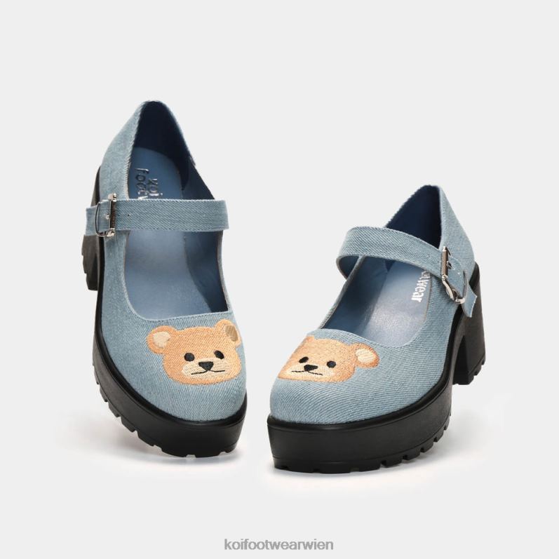 Mary-Jane-Schuh | Koi Footwear Tira Mary Janes Yogi Teddybär-Edition B6R0417 Blau Frauen