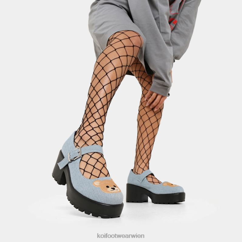 Mary-Jane-Schuh | Koi Footwear Tira Mary Janes Yogi Teddybär-Edition B6R0417 Blau Frauen