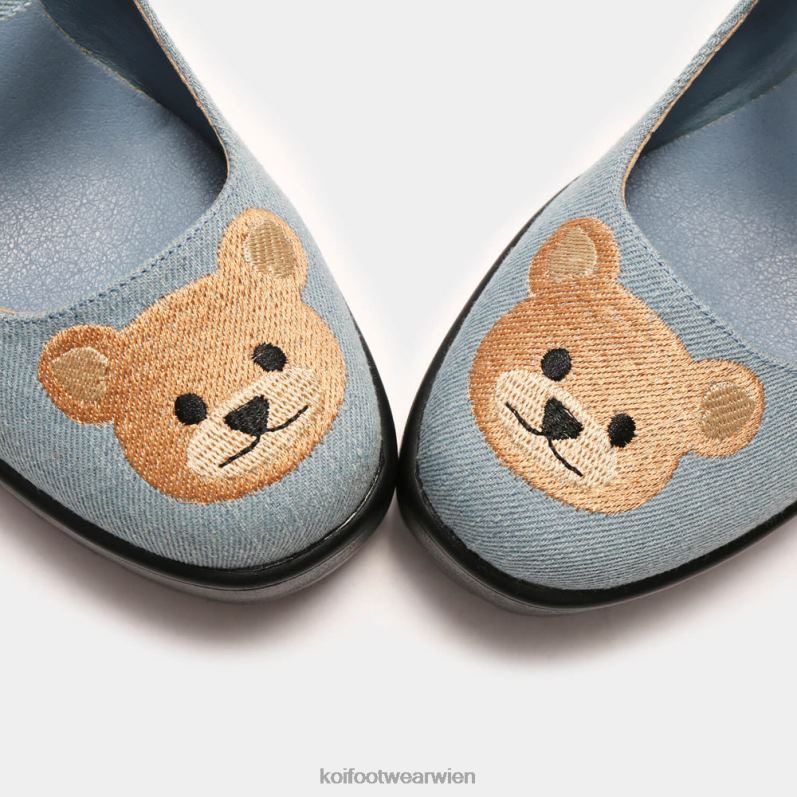 Mary-Jane-Schuh | Koi Footwear Tira Mary Janes Yogi Teddybär-Edition B6R0417 Blau Frauen