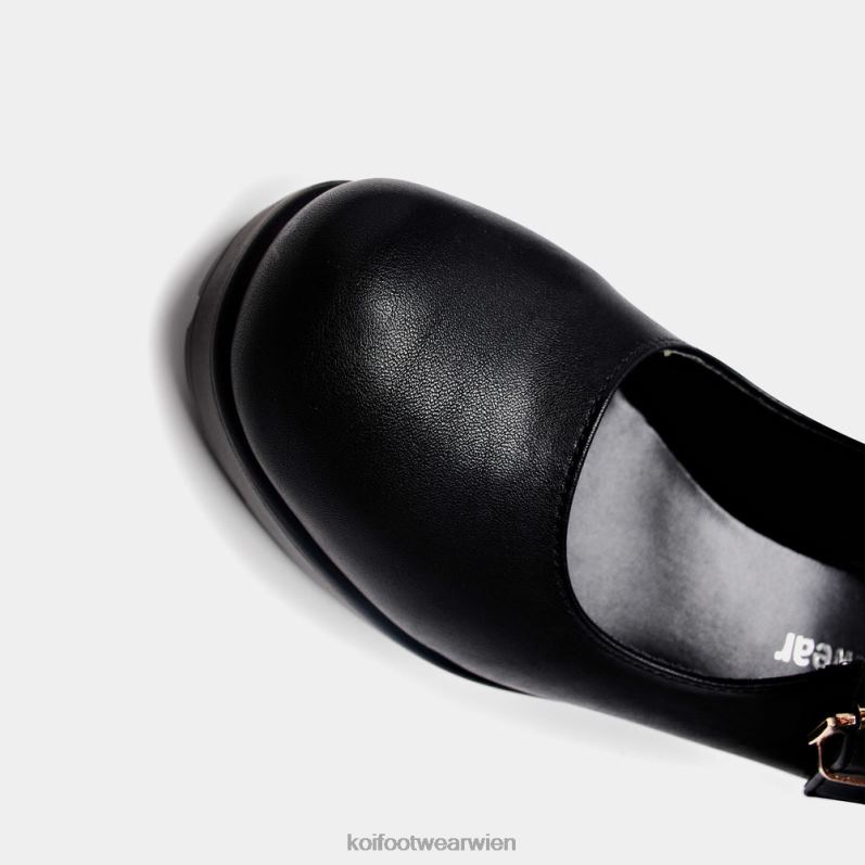 Mary-Jane-Schuh | Koi Footwear Tira Wide Fit Mary Janes Kunstleder-Edition B6R0425 Schwarz Frauen