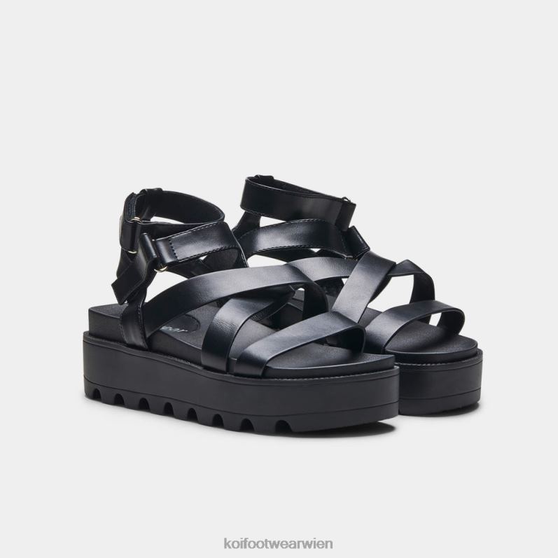 Sandale | Koi Footwear Crix klobige Flatform-Sandalen B6R04143 Schwarz Frauen