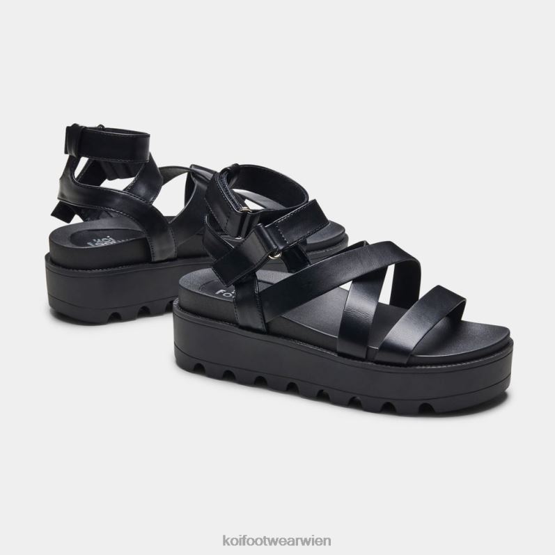 Sandale | Koi Footwear Crix klobige Flatform-Sandalen B6R04143 Schwarz Frauen
