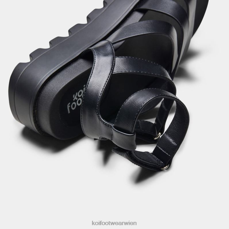 Sandale | Koi Footwear Crix klobige Flatform-Sandalen B6R04143 Schwarz Frauen