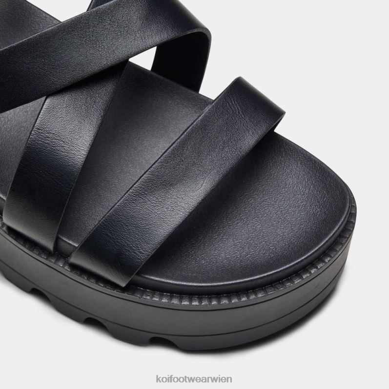 Sandale | Koi Footwear Crix klobige Flatform-Sandalen B6R04143 Schwarz Frauen