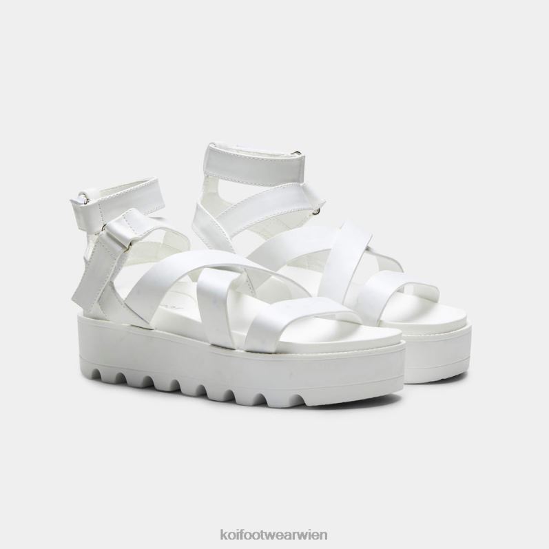 Sandale | Koi Footwear Crix klobige Flatform-Sandalen B6R04144 Weiß Frauen