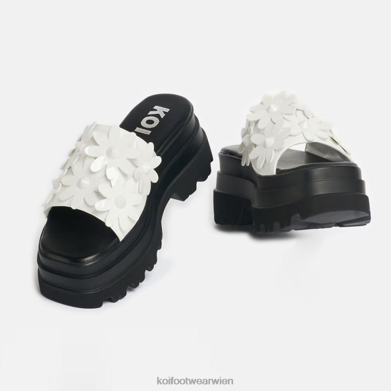 Sandale | Koi Footwear Ein geheimer Schneeglöckchen-Arrangement-Schieberegler B6R04150 Weiß Frauen