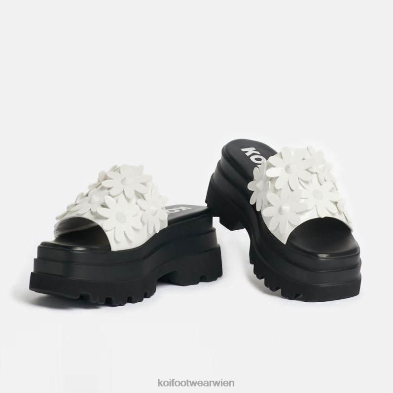 Sandale | Koi Footwear Ein geheimer Schneeglöckchen-Arrangement-Schieberegler B6R04150 Weiß Frauen