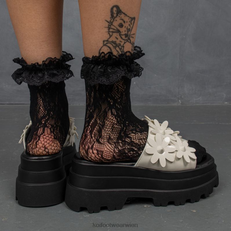 Sandale | Koi Footwear Ein geheimer Schneeglöckchen-Arrangement-Schieberegler B6R04150 Weiß Frauen