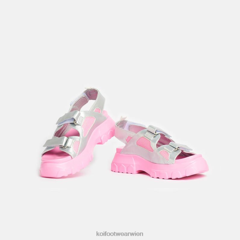 Sandale | Koi Footwear Fated Love klobige Sandalen B6R04130 Silber Frauen