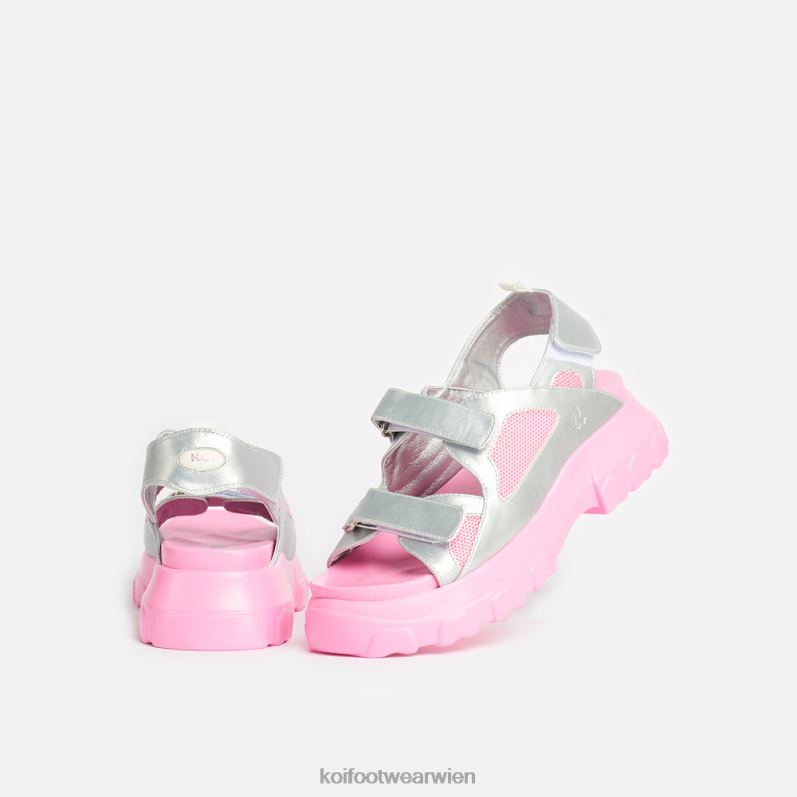 Sandale | Koi Footwear Fated Love klobige Sandalen B6R04130 Silber Frauen