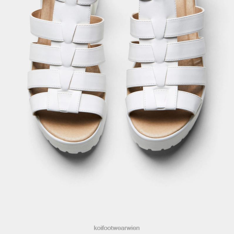 Sandale | Koi Footwear Sii Riemchensandalen mit Stollen B6R04138 Weiß Frauen