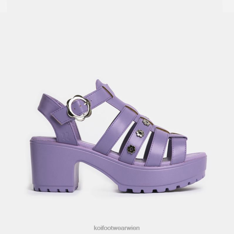 Sandale | Koi Footwear Wüstenparadies-Orchideenblumen-Sandalen B6R04126 lila Frauen