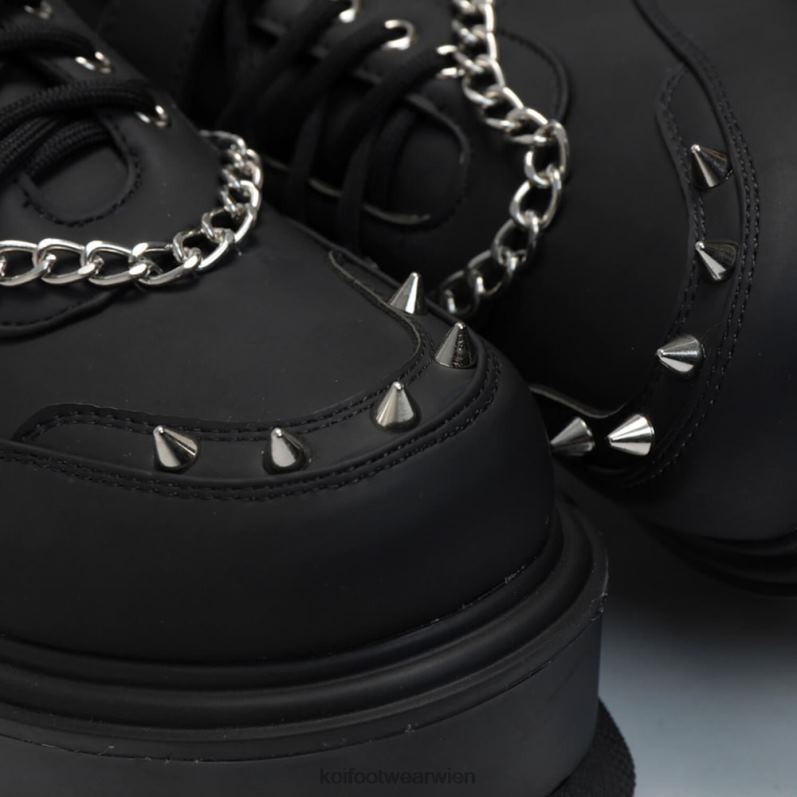 Schuh | Koi Footwear Retrograde Rebellen-Plateauschuhe B6R0451 Schwarz Frauen