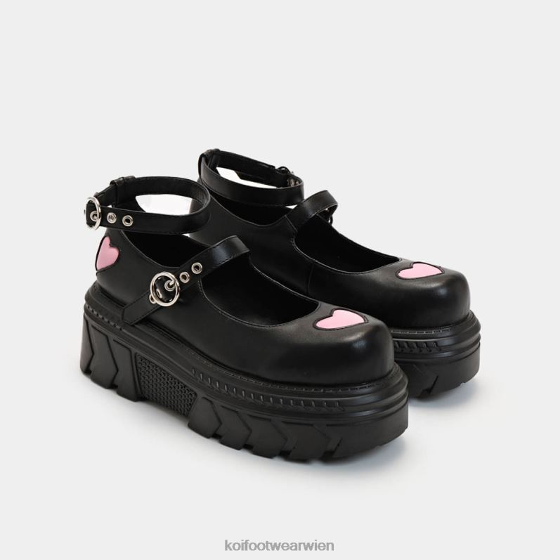 Schuh | Koi Footwear Schuhe zum Herzklopfen eines Kriegers B6R0455 Schwarz Frauen