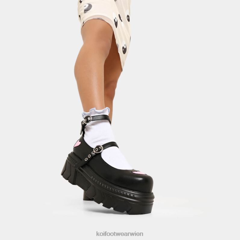 Schuh | Koi Footwear Schuhe zum Herzklopfen eines Kriegers B6R0455 Schwarz Frauen