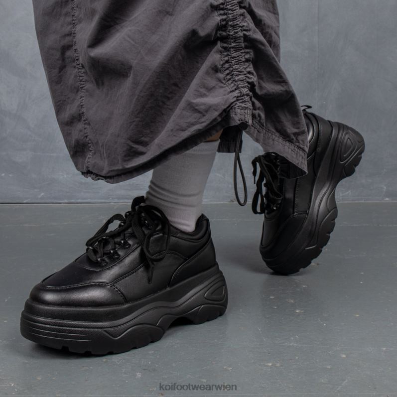 Trainer | Koi Footwear Stürmer-Sneaker mit klobiger Blase B6R04115 Schwarz Frauen