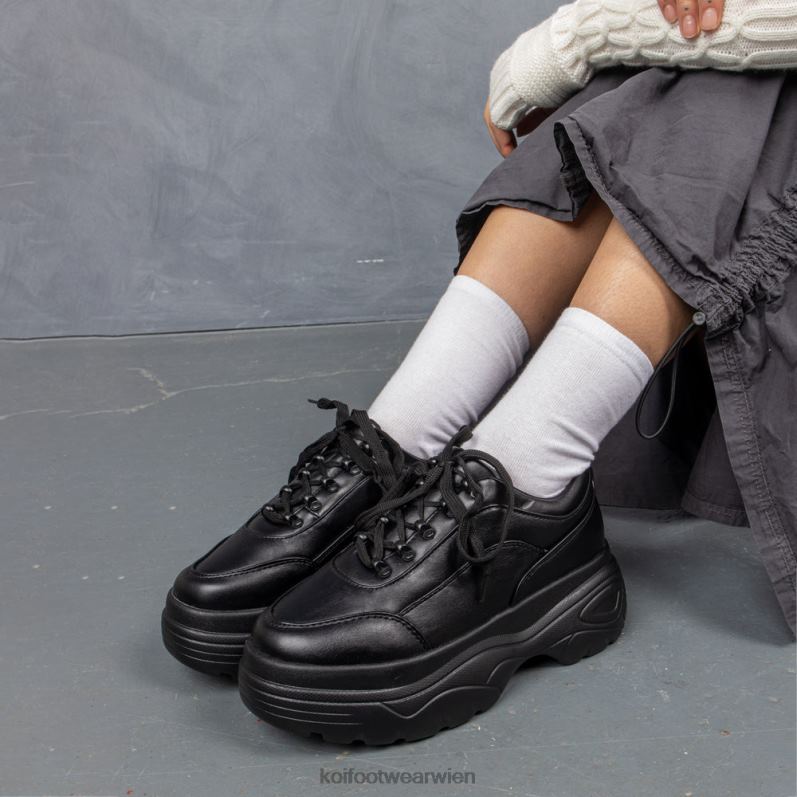 Trainer | Koi Footwear Stürmer-Sneaker mit klobiger Blase B6R04115 Schwarz Frauen