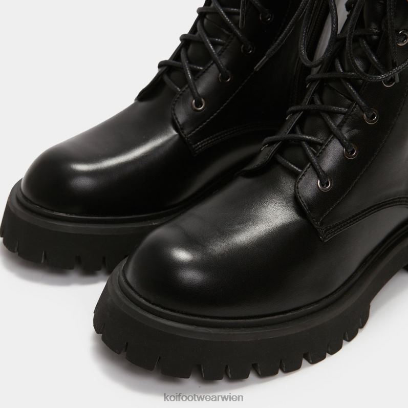Boot | Koi Footwear Anker-Militärschnürstiefel B6R0488 Schwarz Frauen