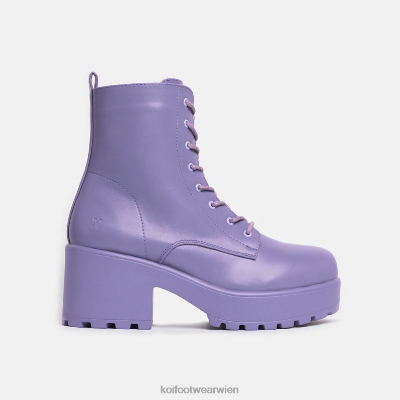 Boot | Koi Footwear Gin-Lavendel-Plateau-Militärstiefel B6R0474 lila Frauen