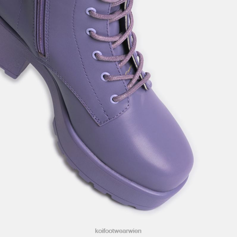Boot | Koi Footwear Gin-Lavendel-Plateau-Militärstiefel B6R0474 lila Frauen