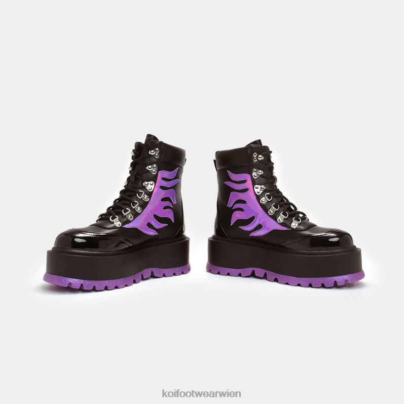 Boot | Koi Footwear Helios Hologramm Flammenstiefel B6R0476 lila Frauen