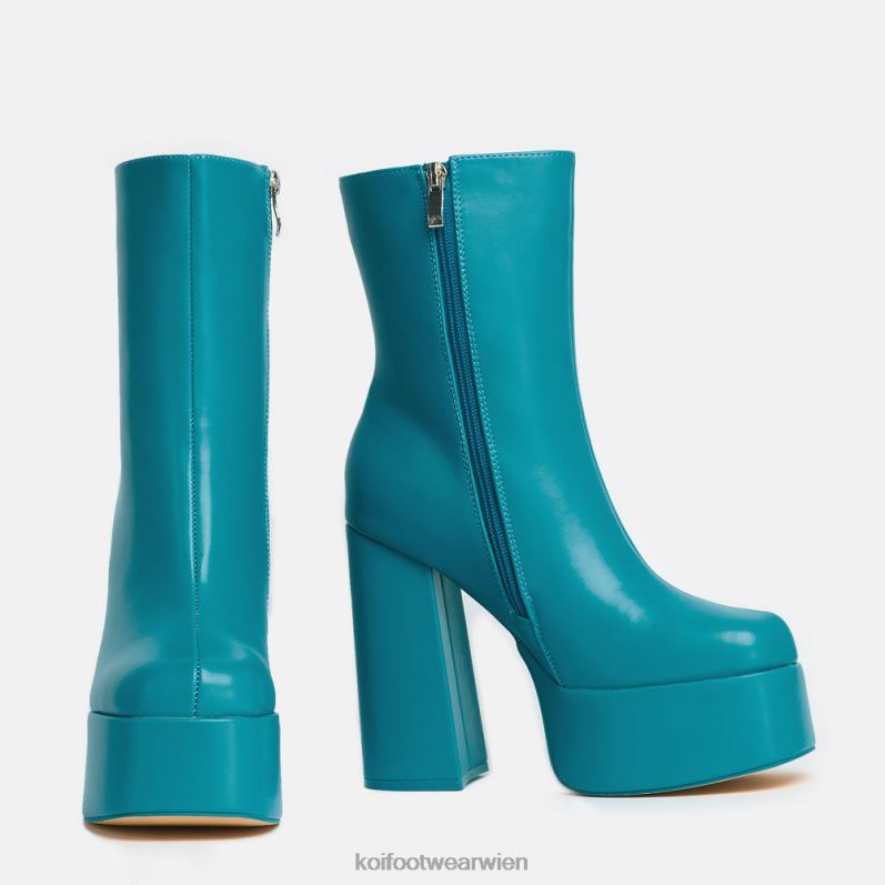 Boot | Koi Footwear Lexus Stahlstiefel mit Plateauabsatz B6R0471 Blau Frauen