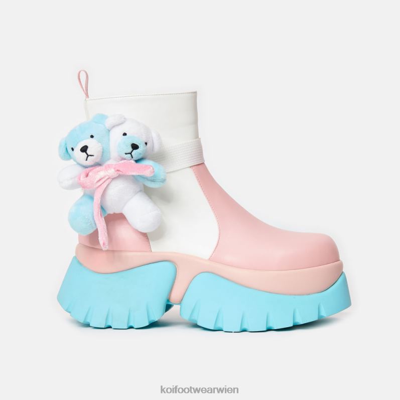 Boot | Koi Footwear Pastellfarbene Teddybär-Plateaustiefel B6R04107 multi Frauen
