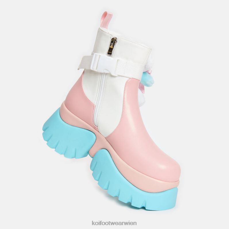 Boot | Koi Footwear Pastellfarbene Teddybär-Plateaustiefel B6R04107 multi Frauen
