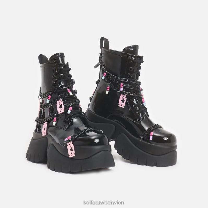 Boot | Koi Footwear Pillen und stille Tränke Vilun Stiefel B6R0498 Schwarz Frauen