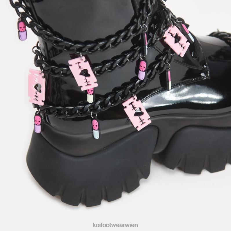 Boot | Koi Footwear Pillen und stille Tränke Vilun Stiefel B6R0498 Schwarz Frauen