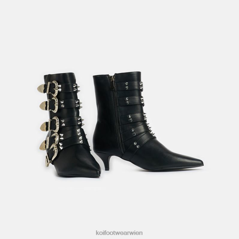Boot | Koi Footwear Verräterzone-Stiefel mit Spikes B6R0487 Schwarz Frauen